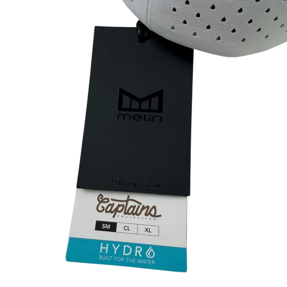Melin Coronado Hydro Captains Hat White Gold Snapback‎ Small NWT Mens Cap